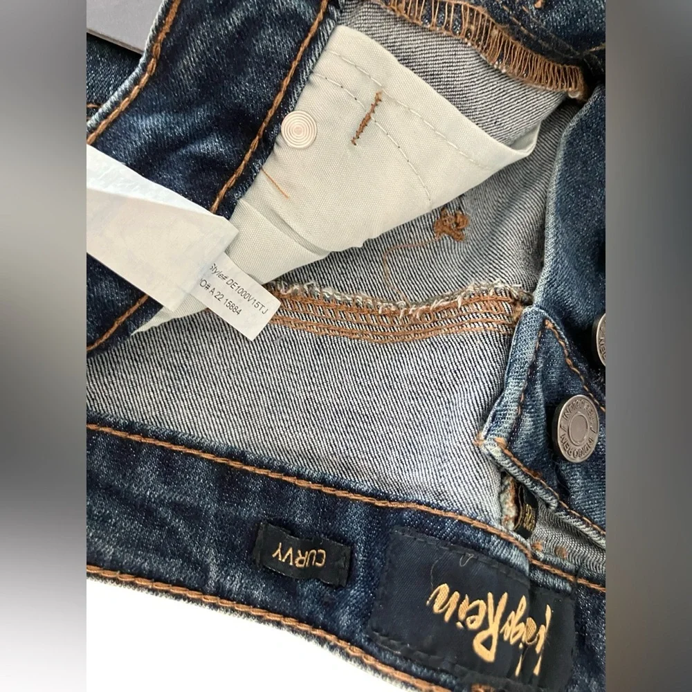 Indigo Rein High Rise Curvy Fit Narrow Leg Above Ankle Junior Blue Jean NWT 9/28